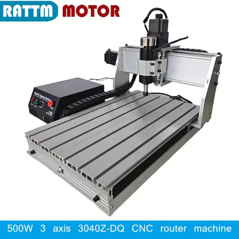 LPT/USB MACH3 3 축 3040 Z-DQ CNC 500W 스핀들 CNC 라우터 조각 밀링 절단기