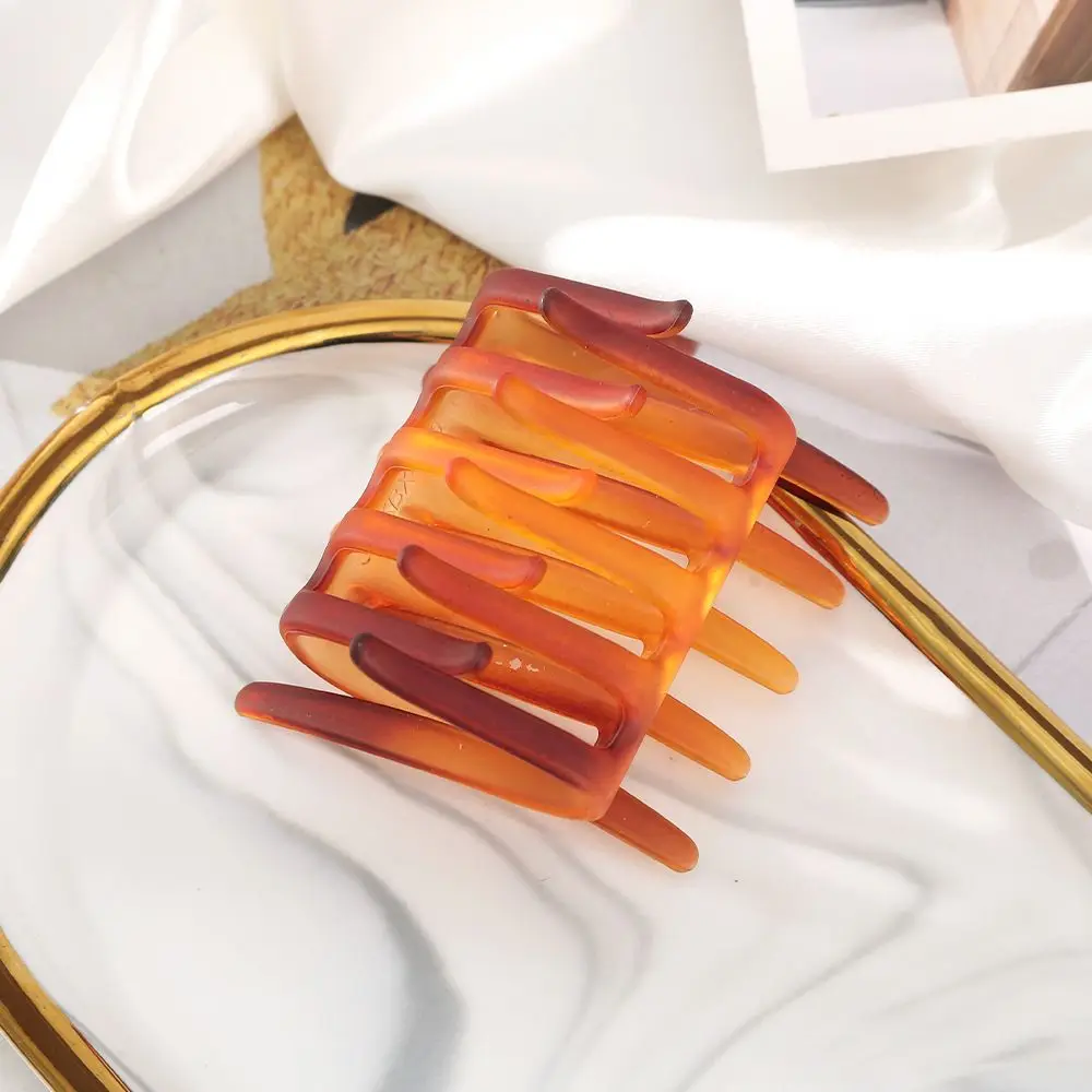1pc Lazy style hair with forked temperament, vintage ponytail style, fashionable large and simple hair clip, women's hair tie image 6