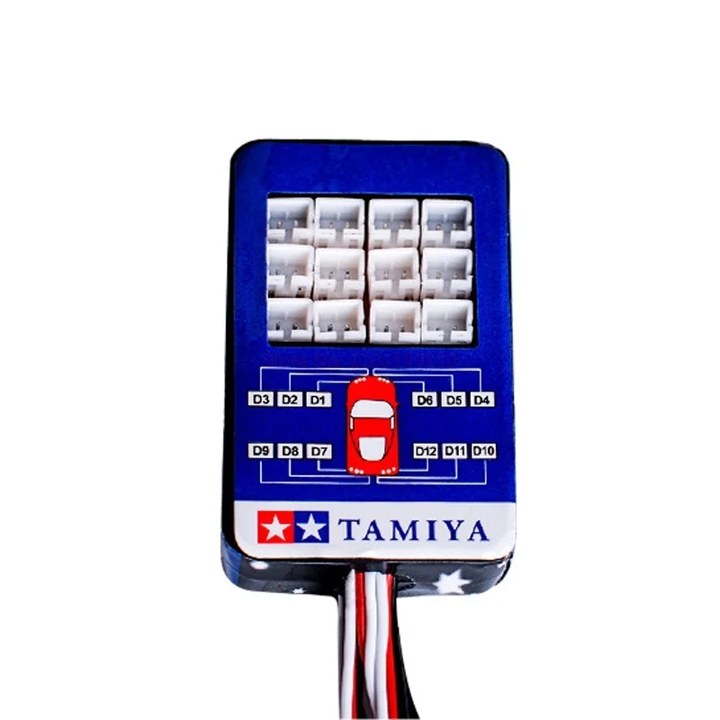 Symulacja latarka 12 Led zestaw oświetlenia układ kierowniczy dla 1/10 modele w skali Rc samochód Yokomo Tamiya Hsp Hpi osiowy Rc4wd Trx