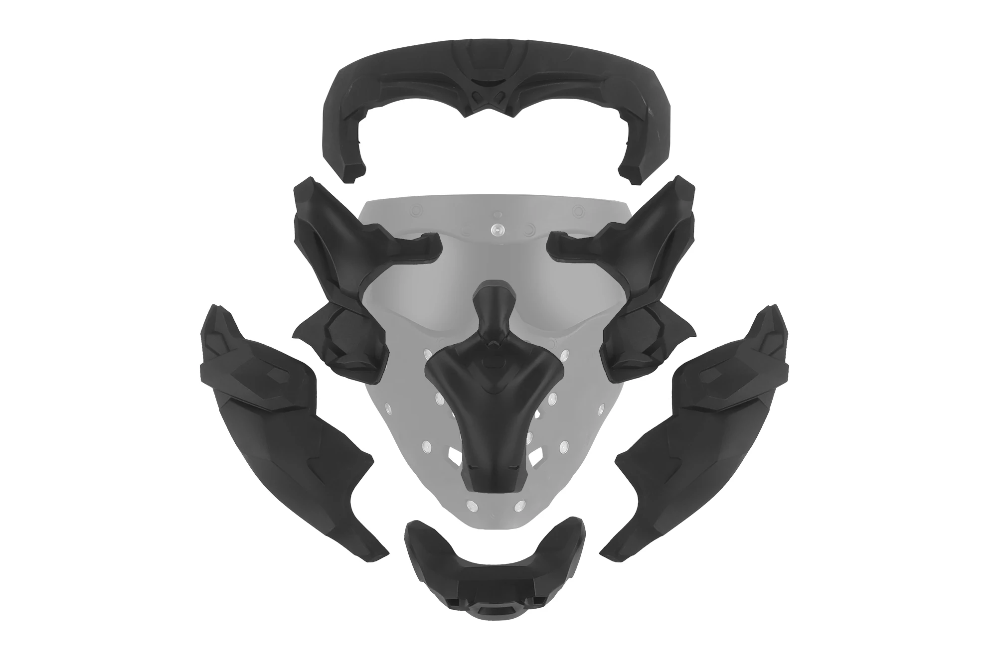 Tactical CS Games Protective Halloween Decoration Doomsday Mask Accessories Dawn type Magnetic Adsorption Armor For MA-150 Mask