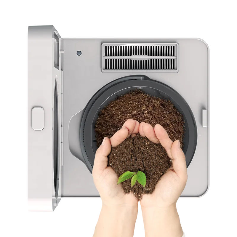 Smart Stainless Steel Electric Composter & Fertilizer Maker With 3-8H Fast Odorless Decomposition For Kitchen/Garage Use
