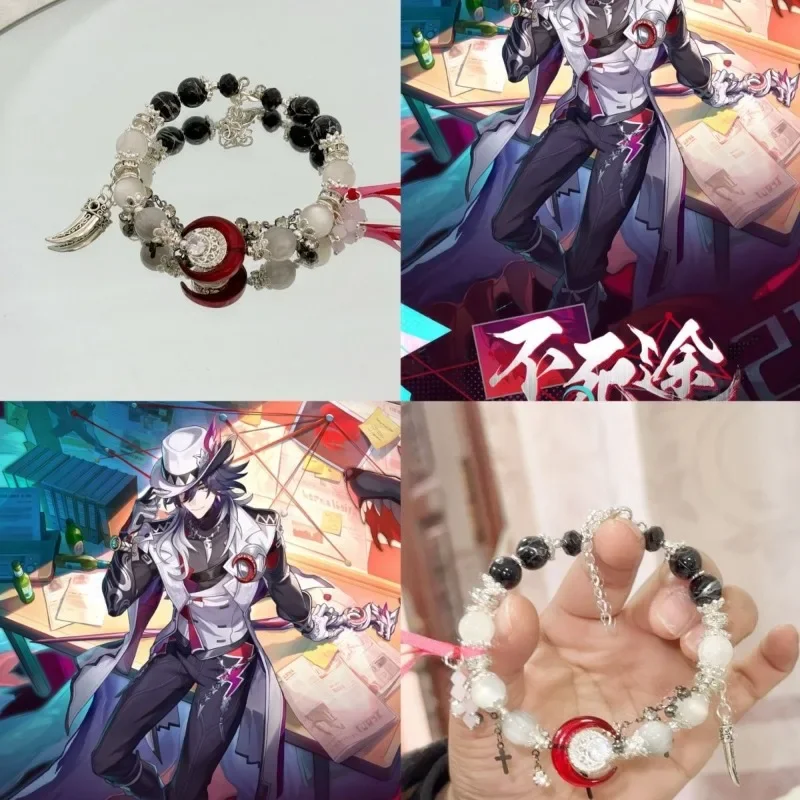 Honkai:Star Rail Ashveil Galaxy Ranger Crystal Beads Bracelet Handmade Elastic Rope Women Birthday Jewelry