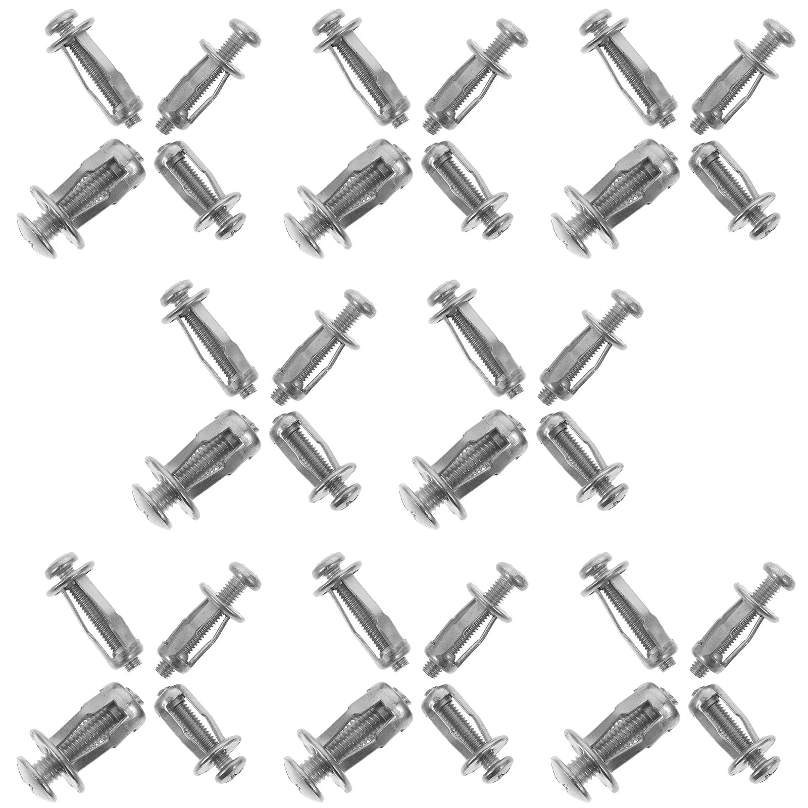 

Набор крепежных элементов для номерного знака: гайки-лепестки, винты, распорные гайки из углеродистой стали, ассортимент.