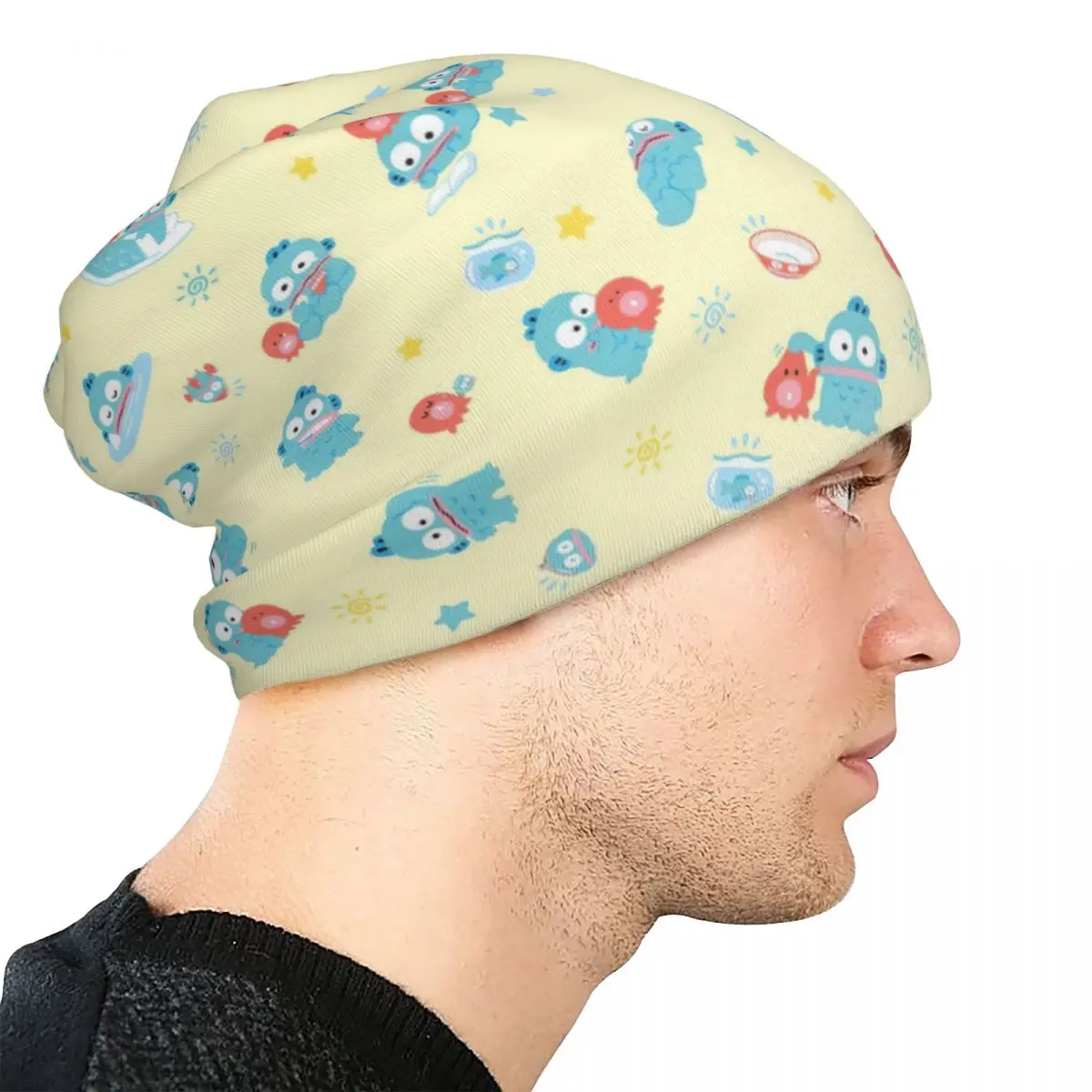 หมวกบีนนี่ลายฮังโยดอน สำหรับฤดูใบไม้ร่วง ฤดูหนาว ใส่กลางแจ้ง ลายการ์ตูนน่ารัก สำหรับผู้ชาย ผู้หญิง ฤดูใบไม้ผลิ หมวกกันหนาว ยืดหยุ่น