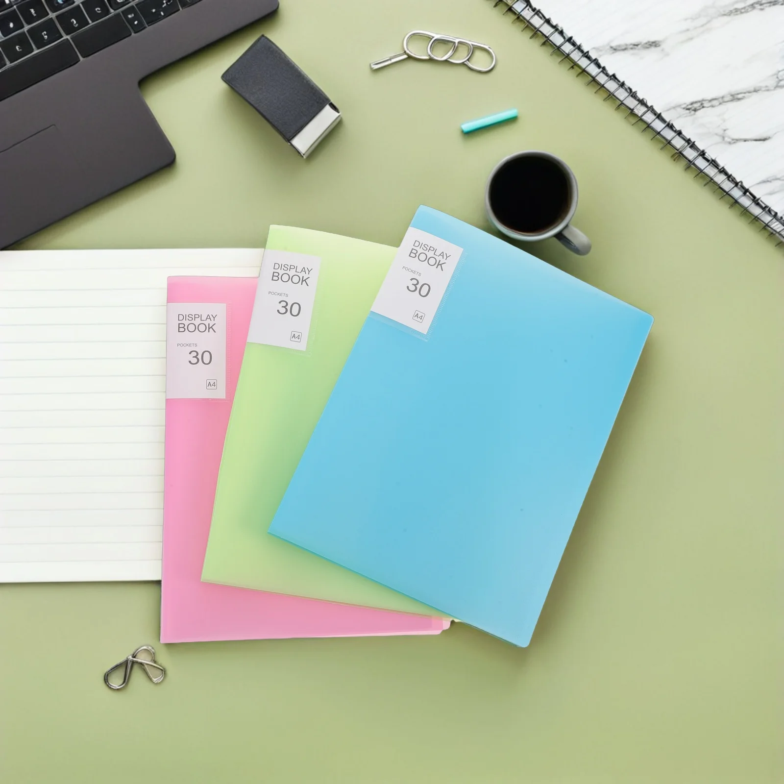 3 قطعة كتاب تخزين فني ماسي A4 30 صفحة مجلد محفظة محمول لحلول تخزين اللوحة الفنية #5