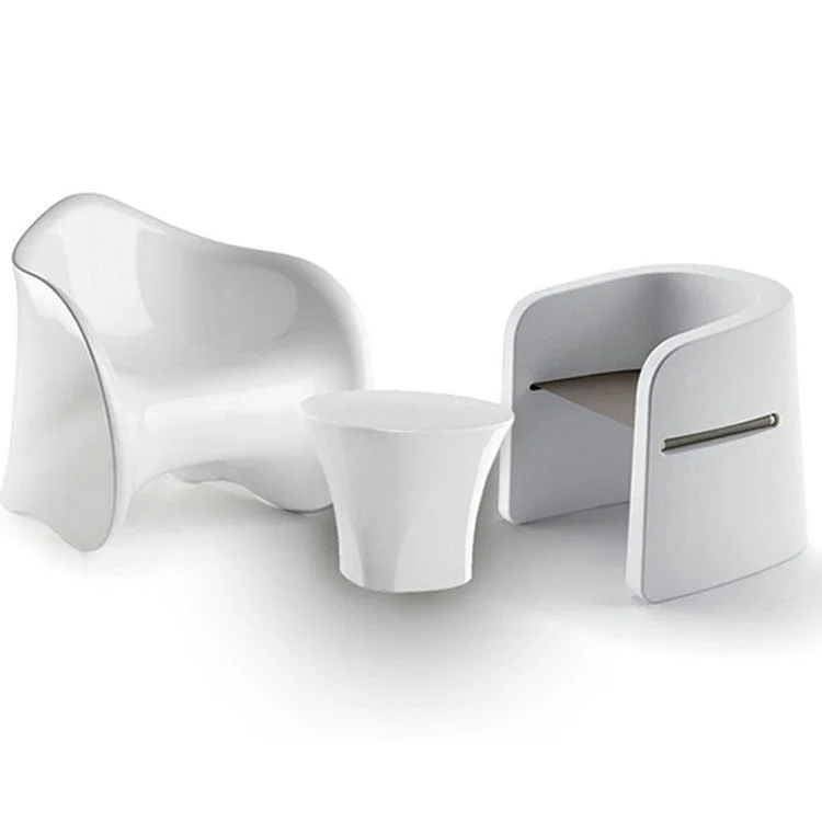 Outdoor custom furniture Garden FRP armchair Shopping mall Business office Leisure coffee table Chair cover