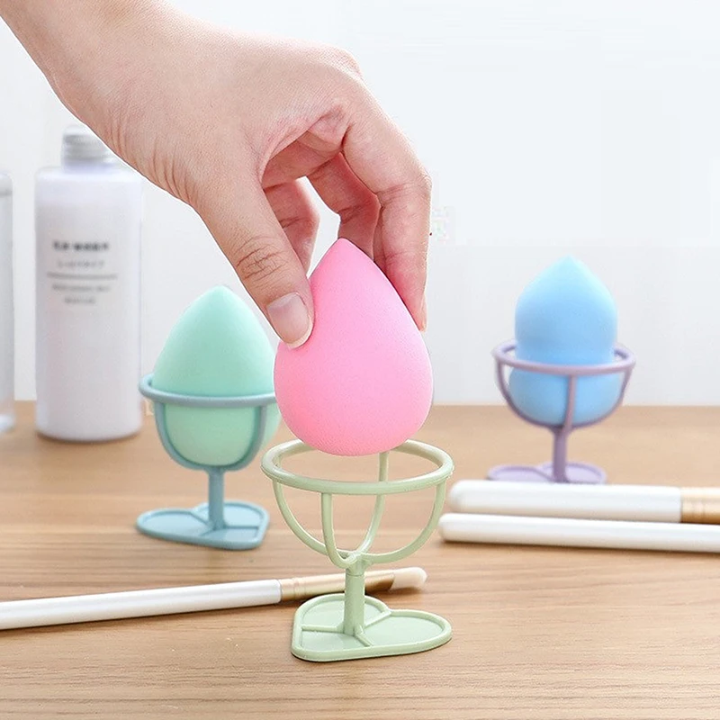 Make Up Puff Shelf Puff Storage Rack Sponge Drying Stand Holder Drying Rack Heart-shaped Base Makeup Egg Bracket Puff Bracket