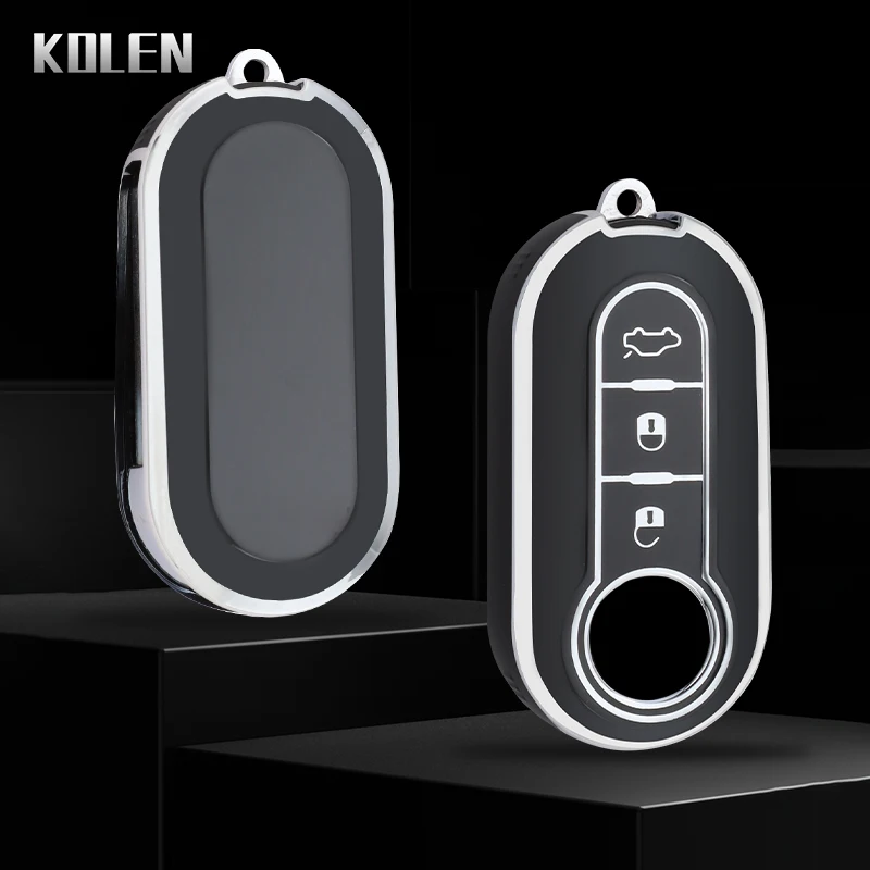 TPU Car Remote Key Case Cover Shell Fob per Fiat 500 Ducato Panda 500L Punto Lancia Musa per Citroen Jumper per Peugeot Boxer