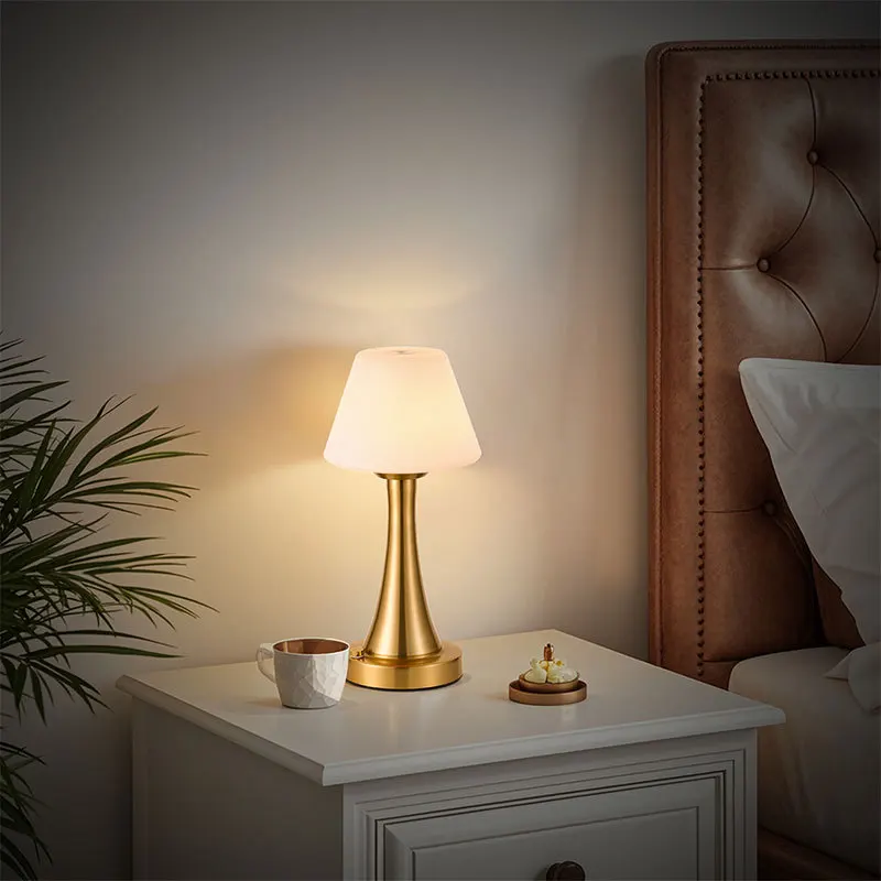 

LED Cordless Rechargeable Table Lamp Touch Dimmable Nightstand Lights Portable Ambient Night Lights for Outdoor Camping Home Bar