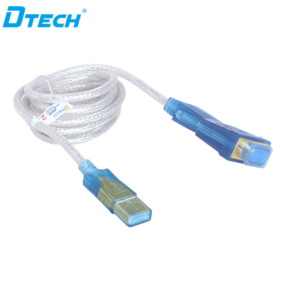 2PCS DTECH High Quality USB 2.0 To RS232 DB9 Serial Port Usb Cable Data Transfer Rates Up To 1Mbps
