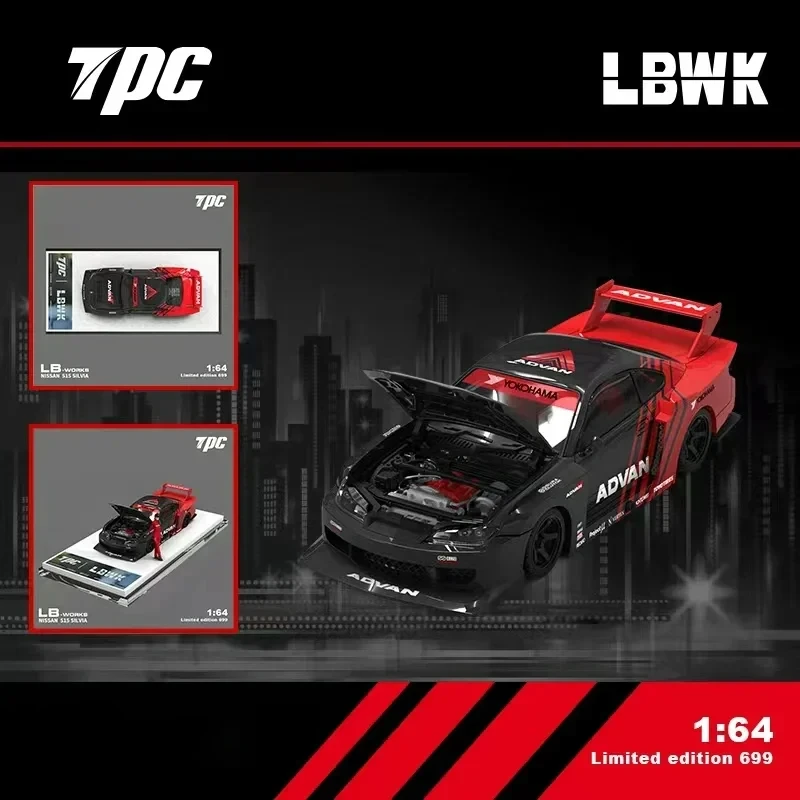 

Литая под давлением модель автомобилей TPC 1:64 LBWK S15 Advan