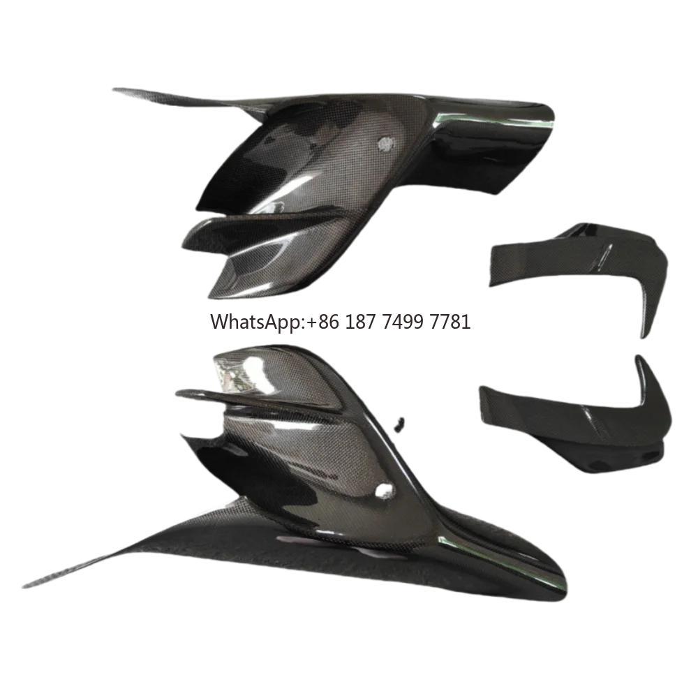 

Suitable for . F8 Modification Upgrade M-type Dry Carbon Fiber Front Bumper air Vent Body Kit air Knife