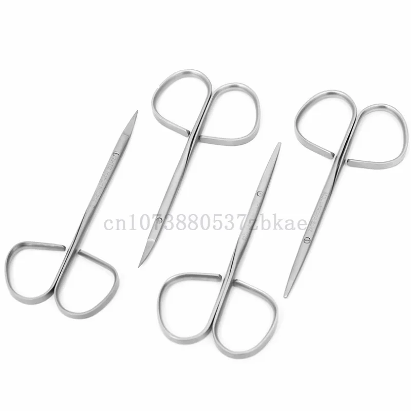 Twisted Handle Tissue Separating Scissors Peeling Scissors Eyelid Ophthalmic Surgical Scissors Fine Scissors Beauty Tools