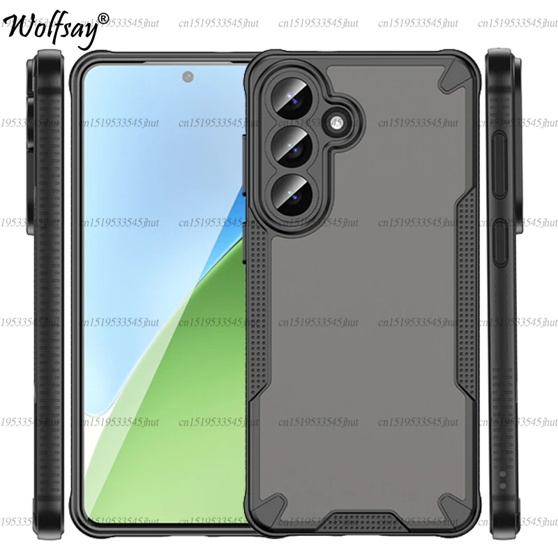 Translucent Matte Armor Case For Samsung Galaxy S26 Plus Skin-Friendly Matte Case Samsung S26 Cover For Samsung S26 Plus Case