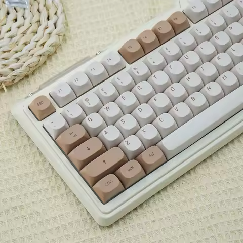 Tiramisu Theme 119 Keys PBT Dye Sublimation MA Profile Custom Keycaps for 61 64 68 84 87 96 98 104 108 MX Mechanical Keyboard