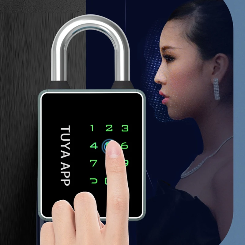 4 In 1 Waterproof Tuya Bluetooth APP Remote Control Password IC Card Key Smart Padlock Anti-theft Luggage Bag Electronic Lock