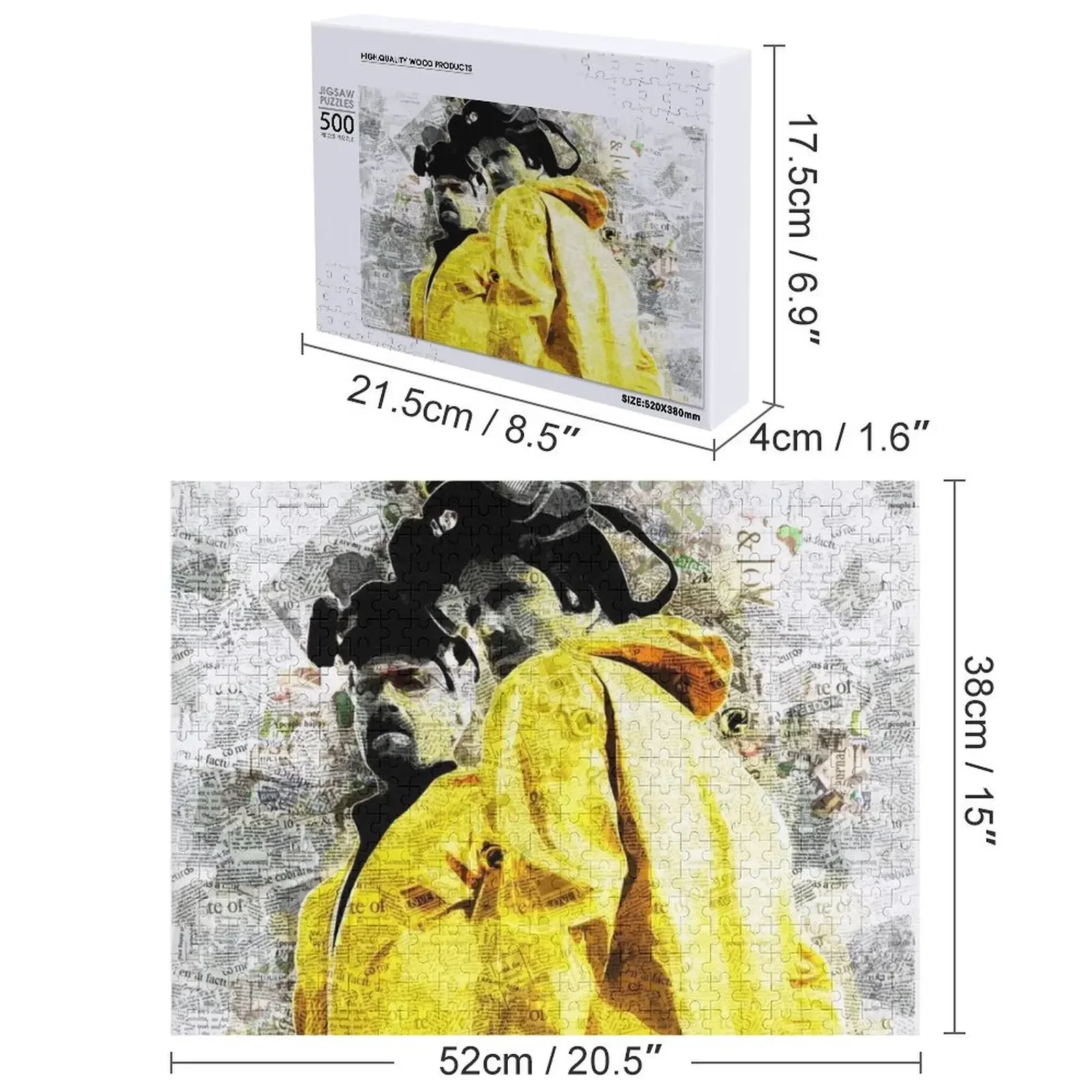 ブレイキング・バッド 1 ジグソーパズル カスタムネーム ウッドワークス オブ アート パズル