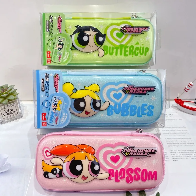 

Creativity The Powerpuff and Girls Series EVA 3D Pencil Case Cute Cartoon Lengthen Stationery Zipper Pencil Case Girls Gift