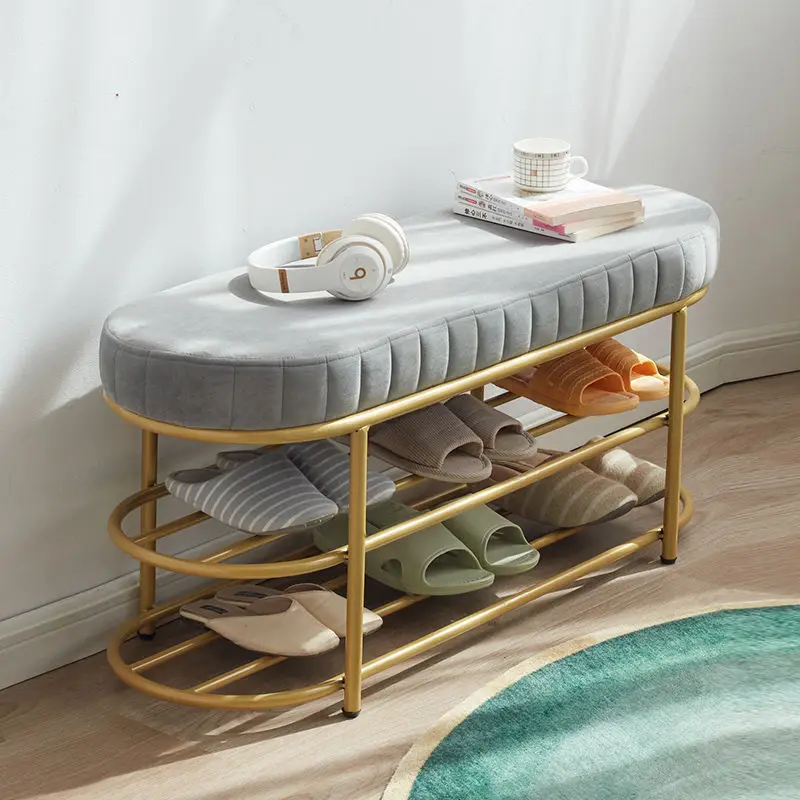 Shoe Storage Bench With Seat Cushion Shoe Rack Shoe Shelf Rack Bench Seat Placard Living Room Furniture House Entry Furniture