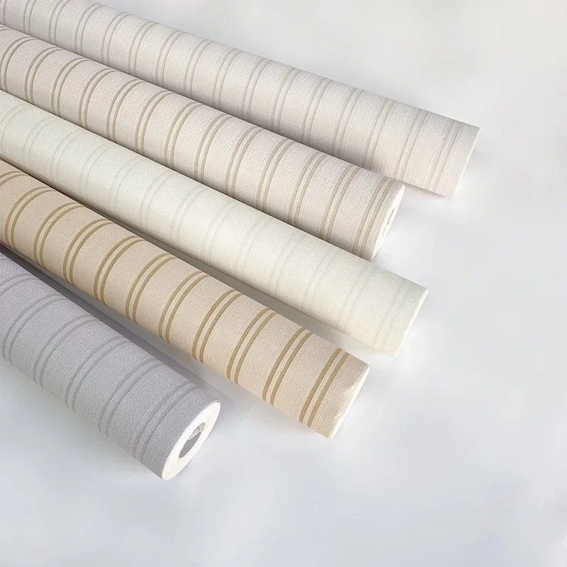 Modern Grey Wallpaper Vertical Striped Papel De Parede Living Room Bedroom Wall Papers Home Decor Non Woven