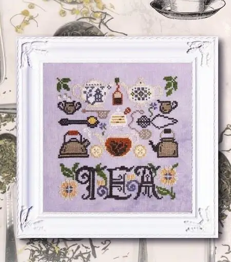 Ink Circles-tea time 26-26 counted   DIY Cross Stitch Sets Chinese Cross-stitch Kits Embroidery Needlework