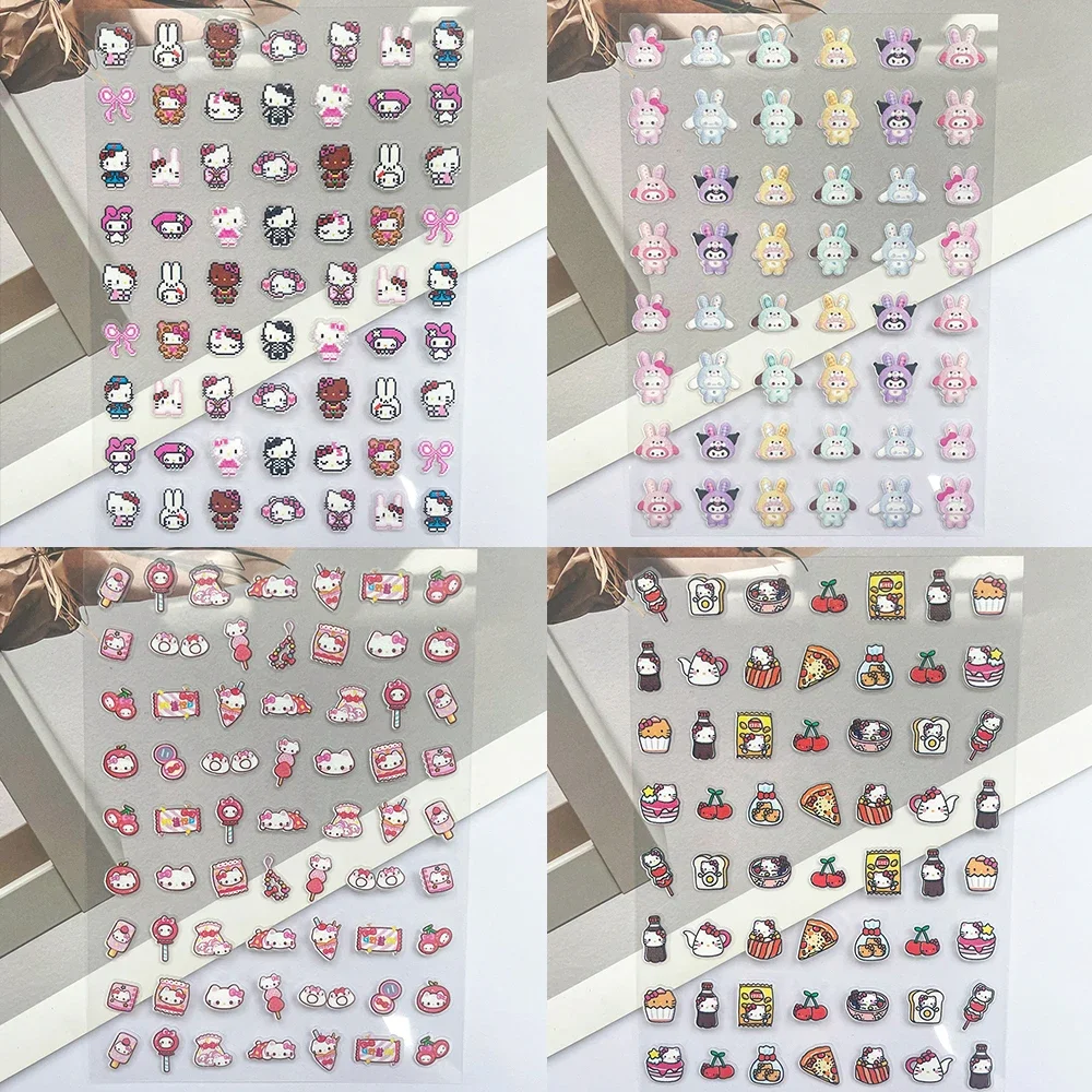 

ПВХ мини милый Hellokitty еда плакат товары наклейки мультфильм кошка забавные граффити наклейки чемодан чехол для ноутбука гитара подарки