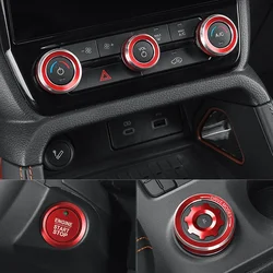 For Ford Ranger 2022 2023 2024 Car Interiors A/C Volumn Knob, Engine Start Stop, Drive Models Knob Personalized Decorative Rings
