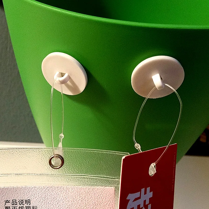 200pcs Plastic Round Disk Base Poster Hang Accessories Strong Adhesive Tape Sticker POP Display Sign Retail Promotion