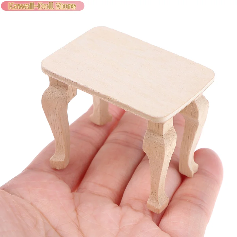 1:12 maison de poupée Miniature Mini Table en bois bricolage maison de poupée accessoires de décoration