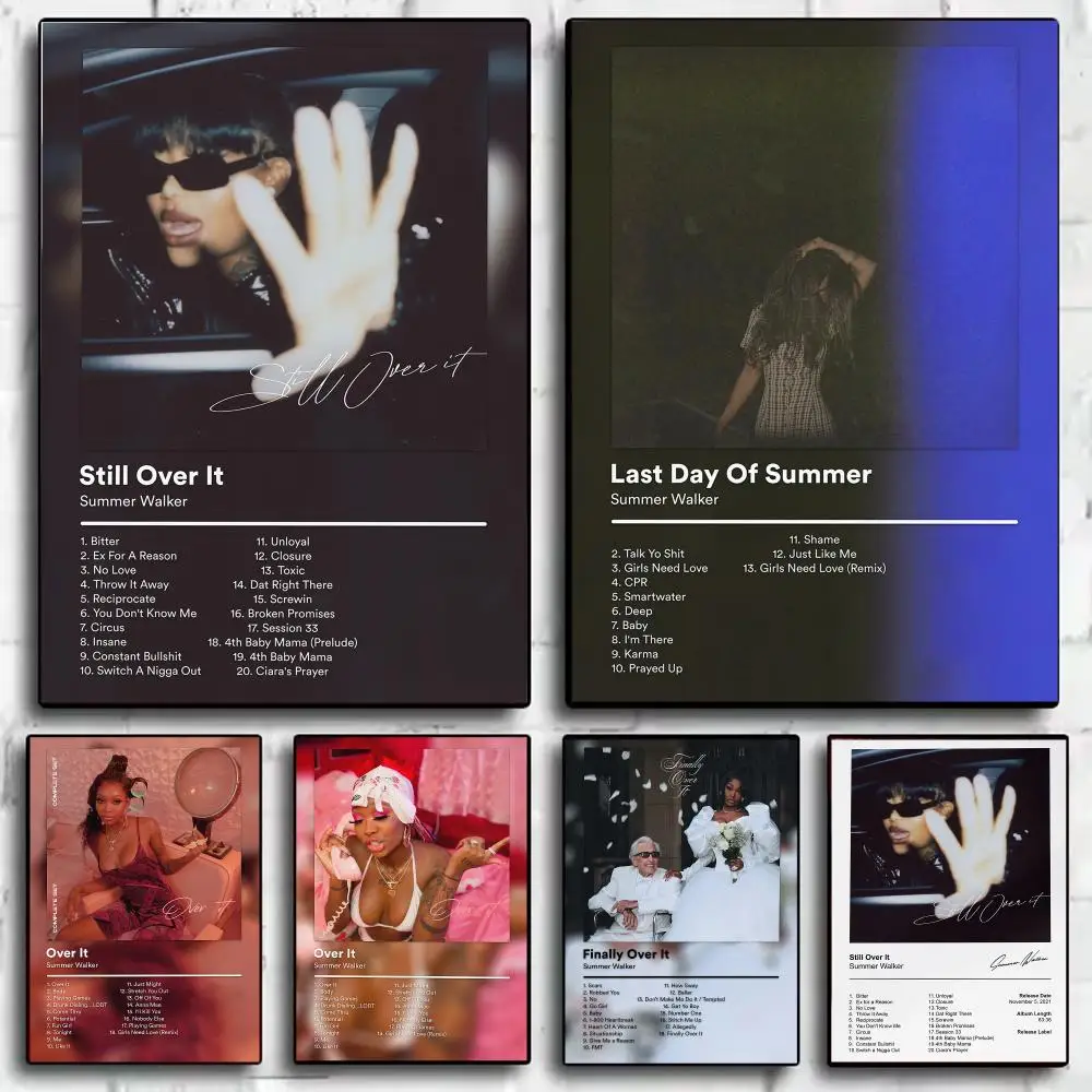 Rapper S-Summer Walker Album Poster PP Wall Decor Posters Celebrity Art Prints Aesthetic Wall Art Bedroom Office Home Gift