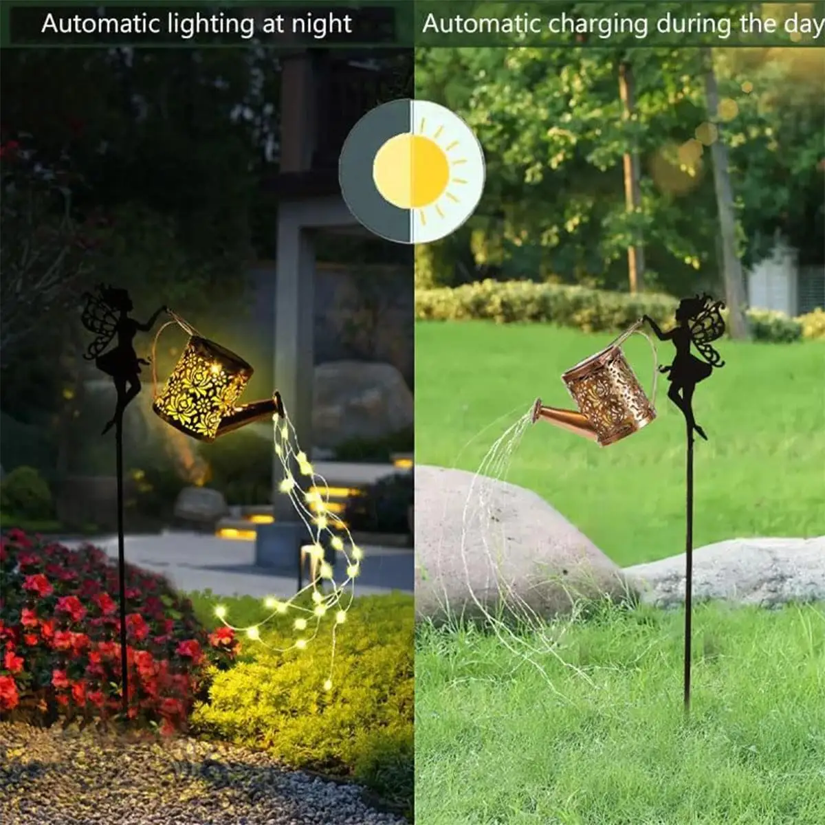 Solar Wrought Iron Lamp Pathway Plug String Walkway Light Led Lights Decoration Landscape Patio Night For-Garden Garden Lanscape