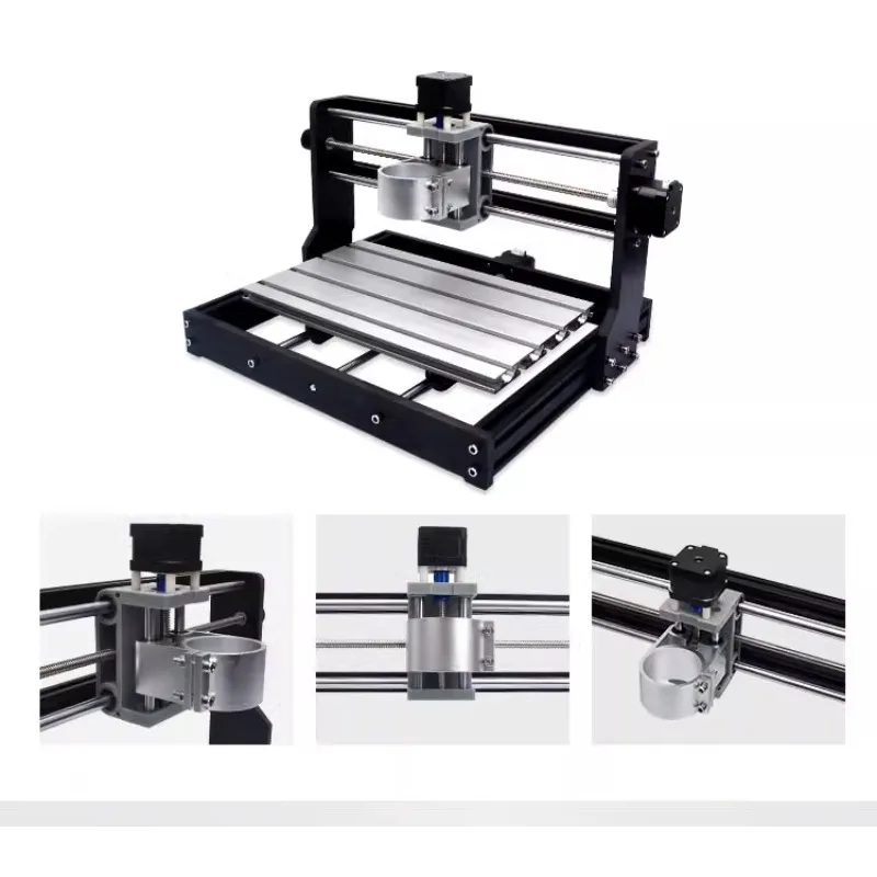 Desktop laser engraving machine with 52mm z-axis 1.8A mini numerical control engraving machine