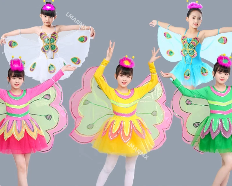 

Kindergarten children's butterfly performance costume, insect flying performance costume, girls' dance costume