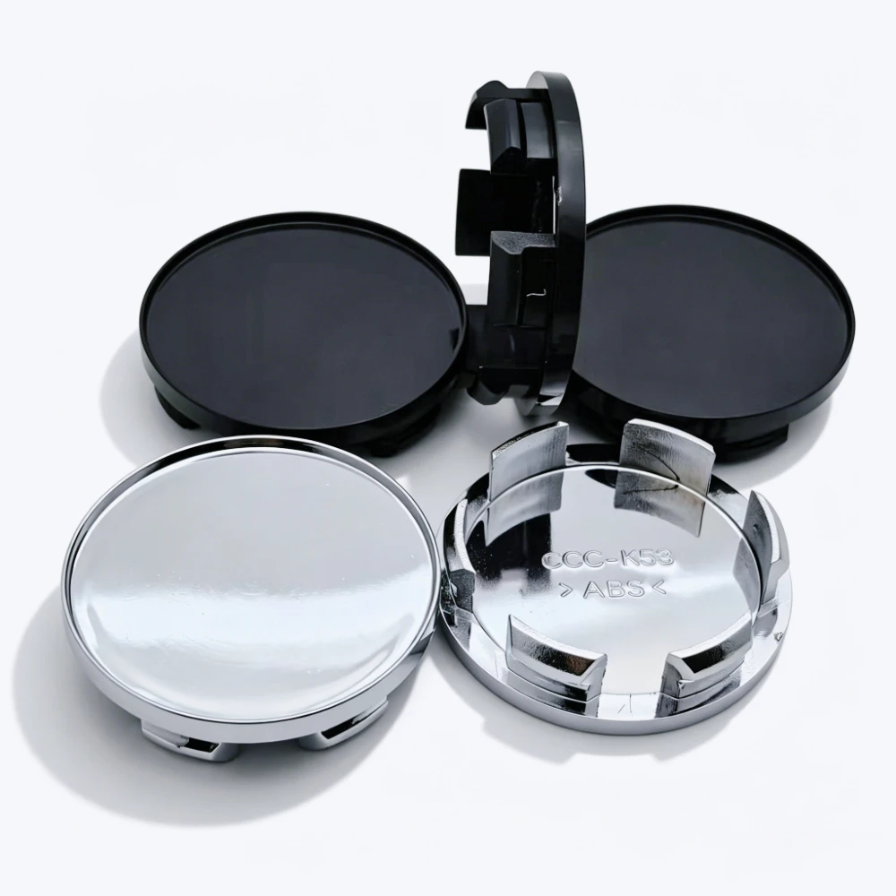 

4pcs ABS 53mm Clips 48mm Blank Car Wheel Center Caps Hub Cap Car Accessories Rim Hubcaps Dust Cover No Badge No Logo Wheels Cap
