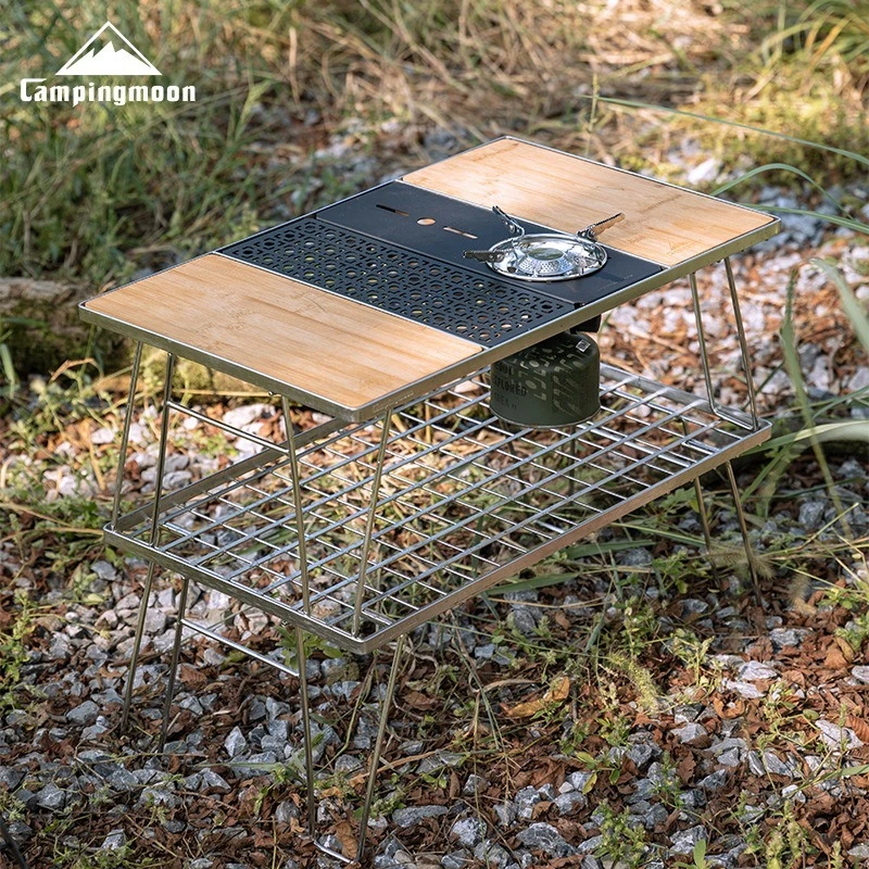 CAMPINGMOON Outdoor Camping KR-12 ITG Stove Half Unit Board Outdoor Cooking Portable Module Combination Multi purpose Unit Board gallery 4