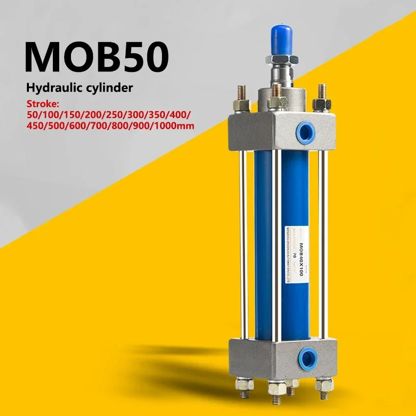 

MOB50 Light-duty Hydraulic Cylinder 50-1000mm Stroke Tie Rod Hydraulic Pressure Cylinder 50mm Bore Hydraulic Oil Cylinder 1.3T