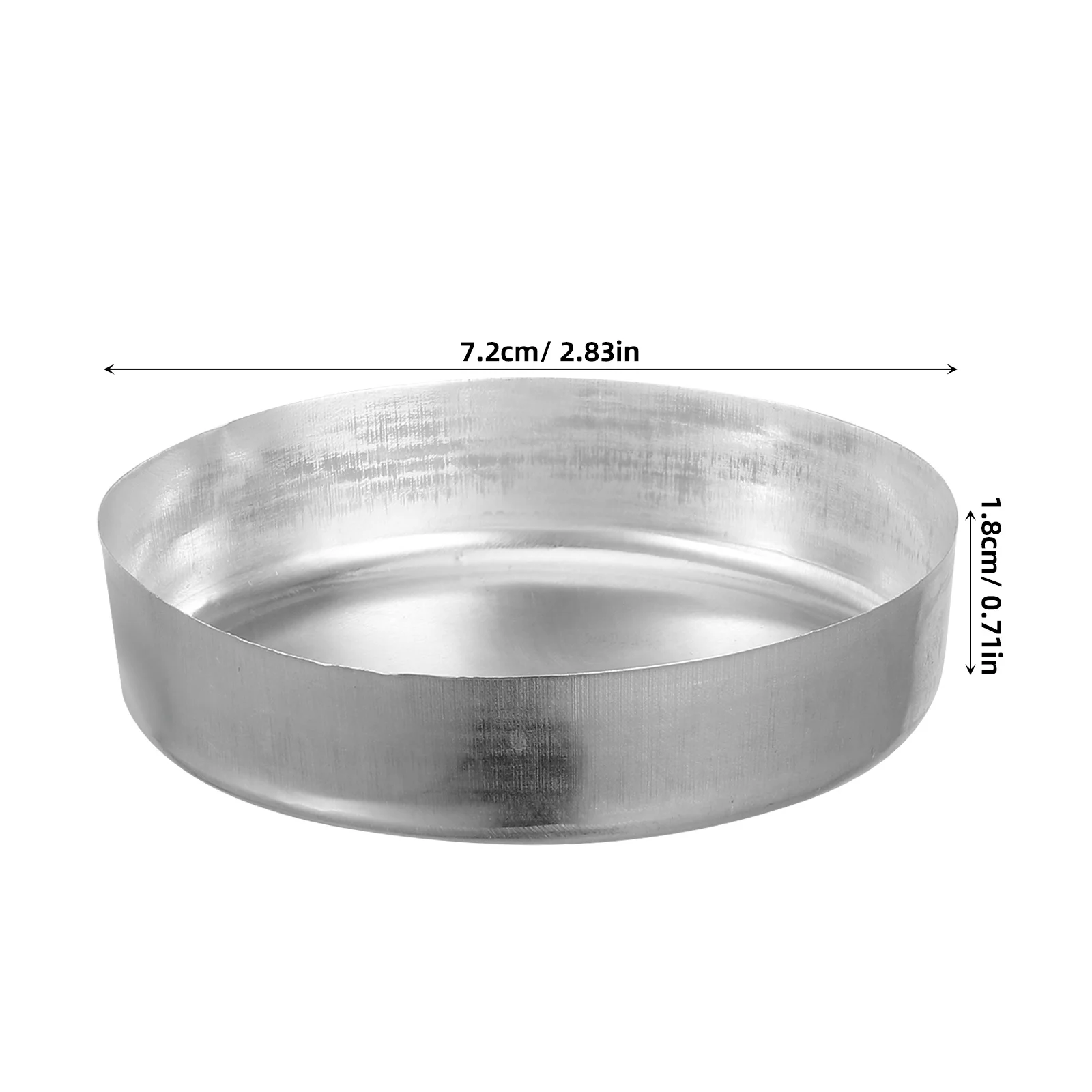 10Pcs Laboratory Weighing Plates Aluminum Flat Bottom 70ml Weighing Dishes Durable Chemistry Weigh Boats Weigh Boats