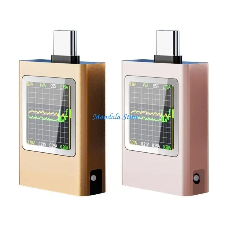 U2JC Multimetro USB multifunzione Misuratore potenza e tensione con display della temperatura adatto per l'analisi rapida