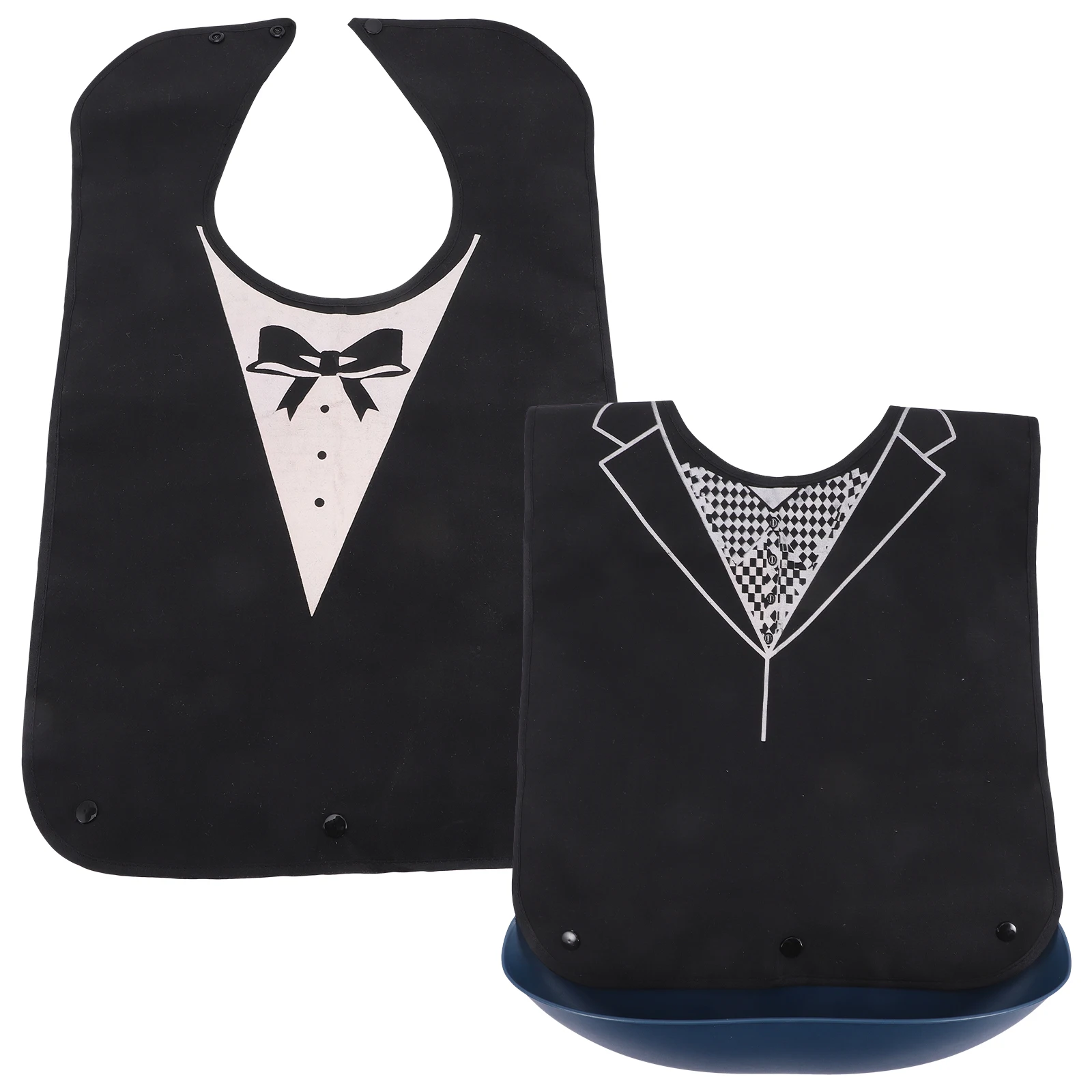 

2 Pcs Waterproof Bib for Adult Bibs Dinner Adults Eating Clothes Protectors Apron