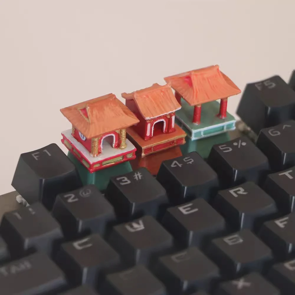 

Chinese style architecture series keycaps Mechanical keyboard Cross shaft keycaps