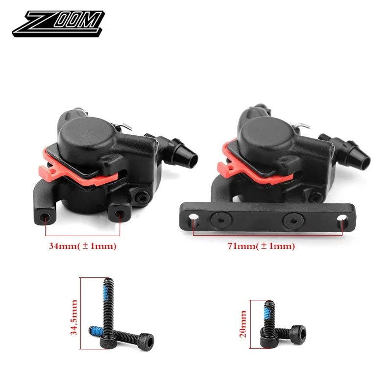 ZOOM Bicycle Hydraulic Brake R200 Road Bike Disc Brake Caliper Ultralight Double Piston PM Brakes Caliper for Shimano SRAM