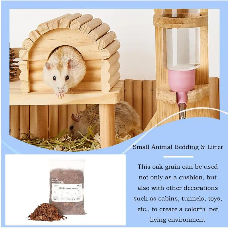 Gerbil Bedding Coco Chip Small Pet Substrate Heat Dissipation Enclosure Habitat Decor For Gerbil Odor Control