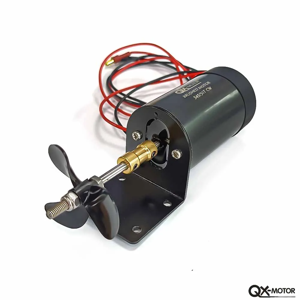 QX-MOTOR Underwater Thruster 545-50T  Brush Motor 12V-16V for Unmanned Boat Remote Control Boat Model