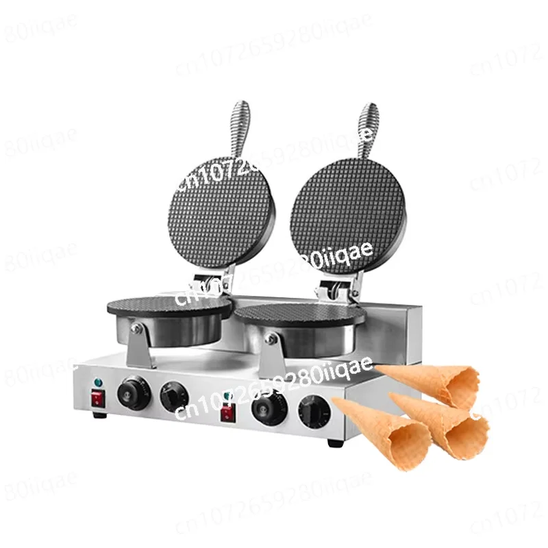 Double Mini 120V/Electric Snacking Machine Egg Roll Machine/Ice Cream Single Waffle Egg Roll Bread Machine