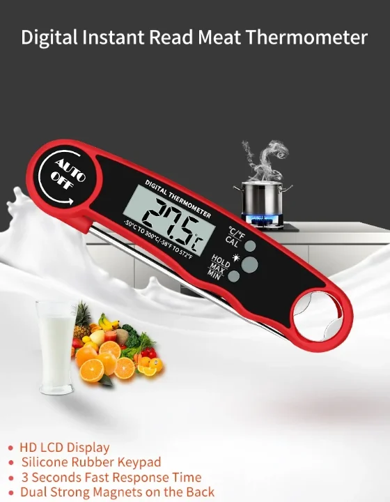 Meat Thermometer Waterproof Digital Instant Read Food Thermometer Cooking Probe BBQ Electronic Kitchen Thermometer Kitchen Tools 4