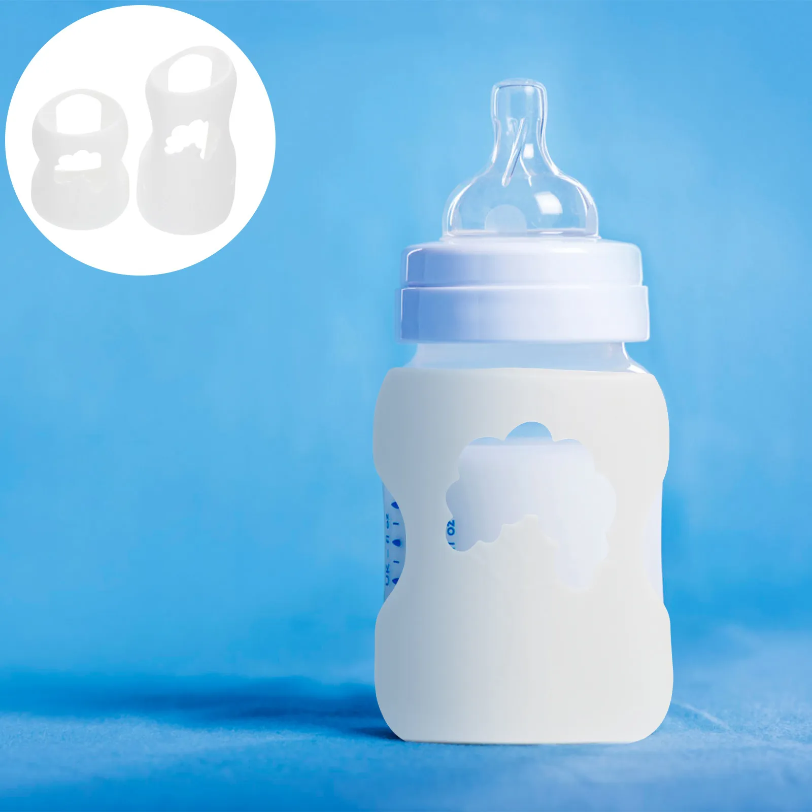 

2Pcs Creative Baby Bottle Covers Nursing Bottle Sleeves Protective Anti-Fall Portable Case for Infant Feeding Baby Supplies
