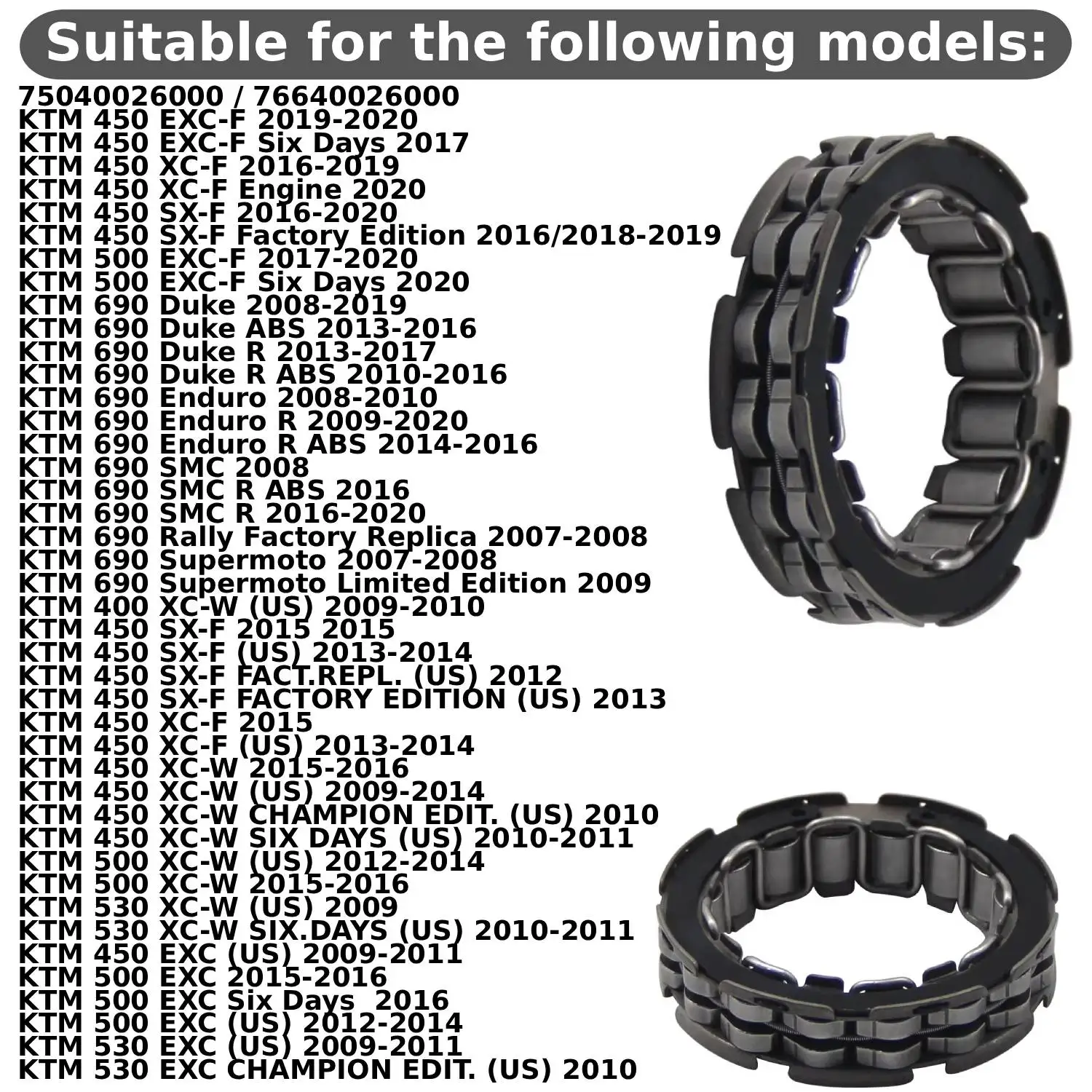 Motorcycle Clutch Starter For KTM 690 SMC R Rally Factory Replica Supermoto Limited Edition 400 XC-W 450 SX-F FACT.REPL. EDITION