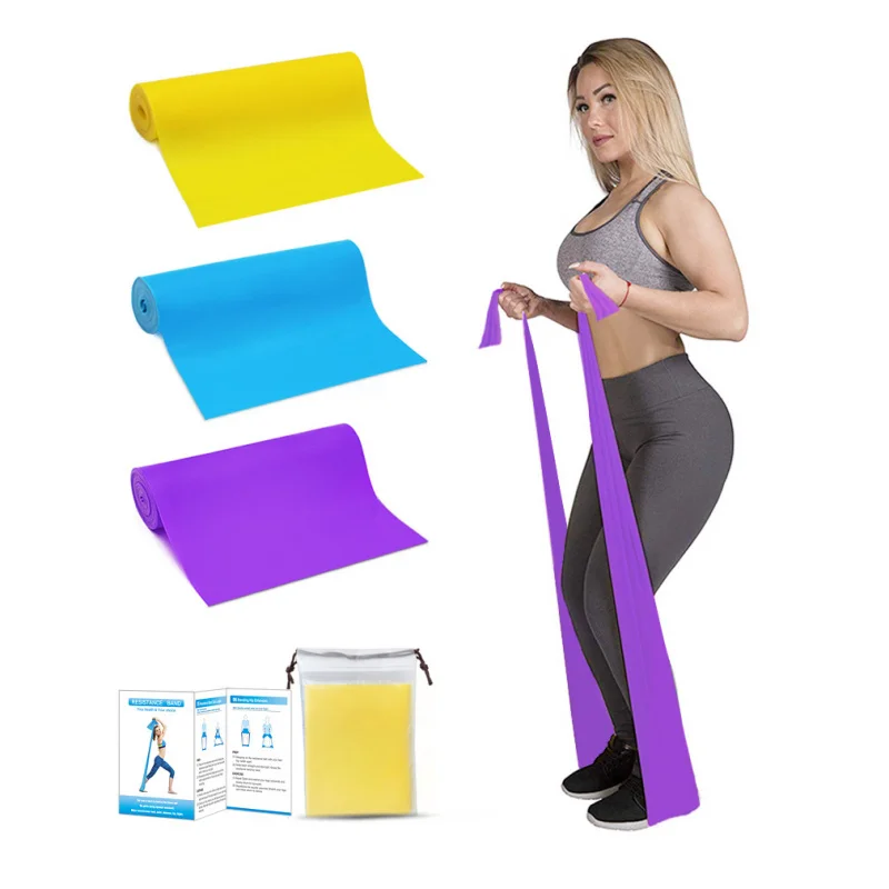 

3Pcs/Set Yoga Pilates Resistance Band Long TPE Pull Sports Workout Elastic Training Lower Body Home Gym Stretch Exercise Bands