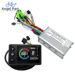 전기 산악 자전거 스쿠터 수리를위한 24V 36V 48V 250W 13A 350W15A 브러시리스 모터 드라이브 컨트롤러 S866 1S 컬러 LCD 키트