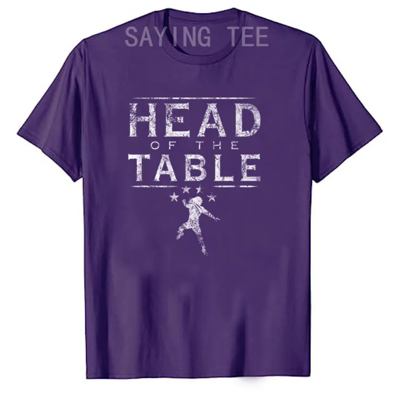 Head of The Table Wrestling Fighting Boxing Fan Vintage Men's Short Sleeve T-Shirt Cotton Graphic Tee Top Fashion Apparel Gifts